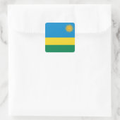 Rwanda Vlag Sticker (Tas)