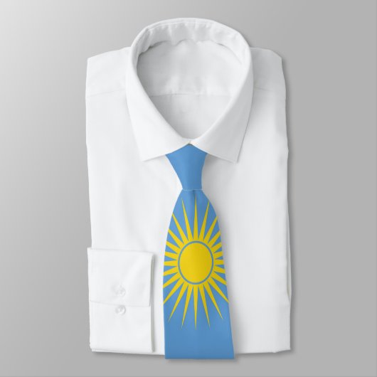 Rwanda vlag stropdas (Gebonden)