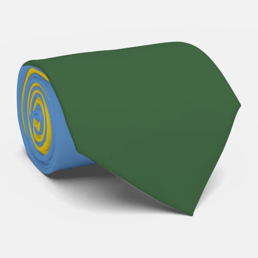 Rwanda vlag stropdas (Opgerold)