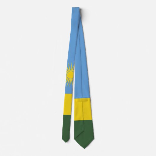 Rwanda vlag stropdas (Achterkant)
