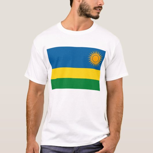 Rwanda Vlag T-shirt (Voorkant)