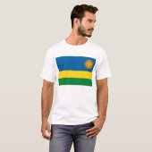 Rwanda Vlag T-shirt (Voorkant volledig)