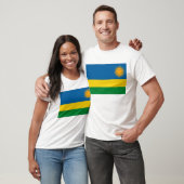 Rwanda Vlag T-shirt (Unisex)