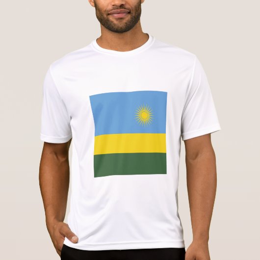 Rwanda vlag t-shirt (Voorkant)