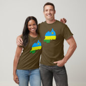 Rwanda-vlag T-shirt (Unisex)