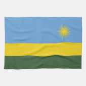 Rwanda vlag theedoek (Horizontaal)