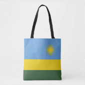 Rwanda vlag tote bag (Voorkant)