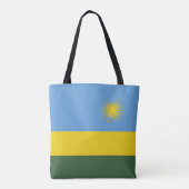 Rwanda vlag tote bag (Achterkant)