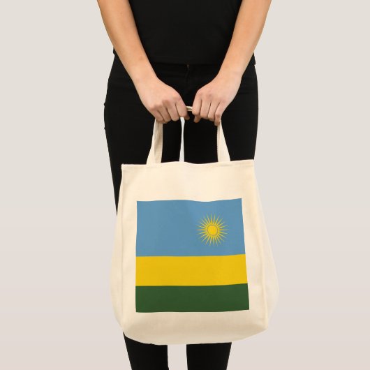Rwanda vlag tote bag (Voorkant (product))