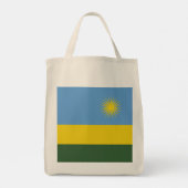 Rwanda vlag tote bag (Achterkant)