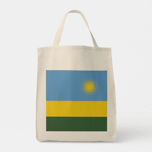 Rwanda vlag tote bag (Achterkant)
