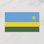 Rwanda vlag visitekaartje (Voorkant)