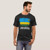 Rwanda-vlag voor Rwanda T-shirt (Voorkant volledig)