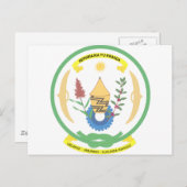 Rwanda-wapen Briefkaart (Voorkant / Achterkant)