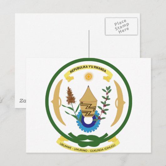 Rwanda-wapenstilstand Briefkaart (Voorkant / Achterkant)