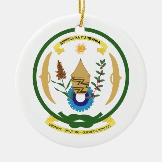 Rwanda-wapenstilstand Keramisch Ornament (Voorkant)