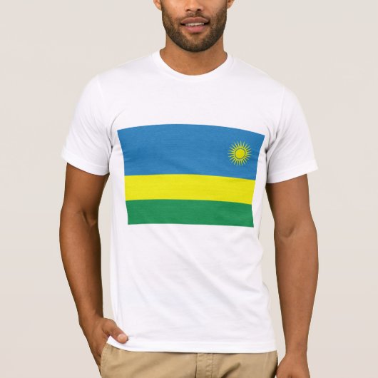 Rwanda's vlag t-shirt (Voorkant)