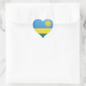 Rwandese liefde vlag trots hart sticker (Tas)