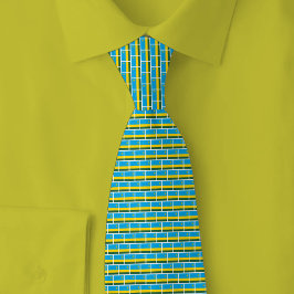Rwandese Vlag Baksteenpatroon Stropdas