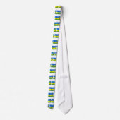 Rwandese Vlag Dasje Stropdas (Achterkant)