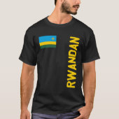 Rwandese vlag en Rwanda roots T-shirt (Voorkant)