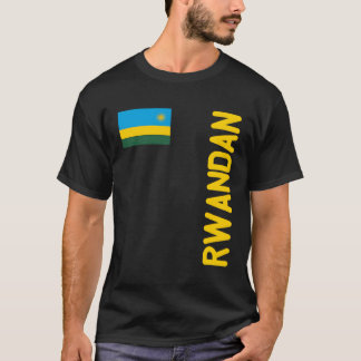 Rwandese vlag en Rwanda roots T-shirt