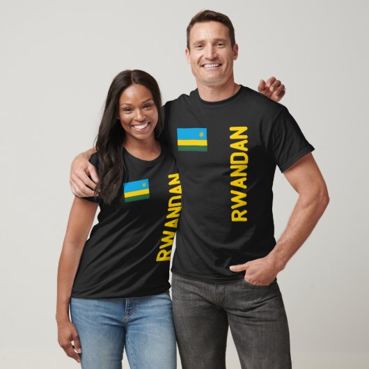 Rwandese vlag en Rwanda roots T-shirt (Unisex)