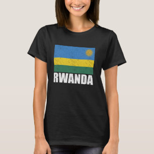 Rwandese vlag Grunge souvenir T-shirt