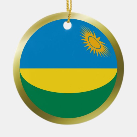 Rwandese Vlag Ornament (Voorkant)