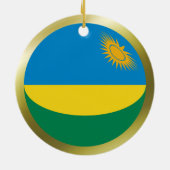 Rwandese Vlag Ornament (Achterkant)