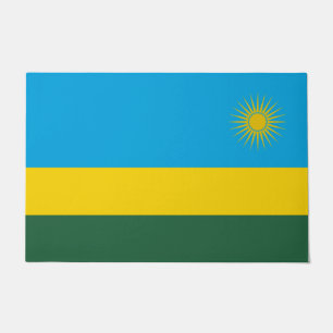 Rwandese vlag (Rwanda) (Afrikaanse staat) Deurmat
