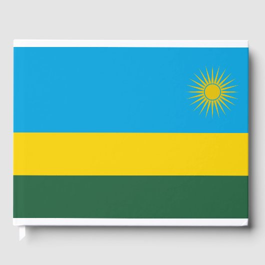 Rwandese vlag (Rwanda) (Afrikaanse staat) Gastenboek (Voorkant)
