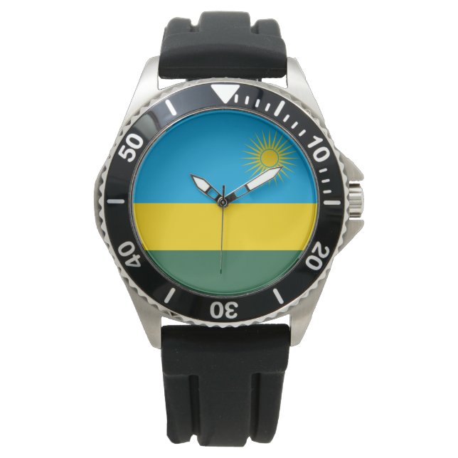 Rwandese vlag (Rwanda) (Afrikaanse staat) Horloge (Voorkant)