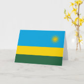 Rwandese vlag (Rwanda) (Afrikaanse staat) Kaart (Gele Bloem)