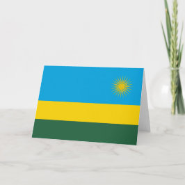 Rwandese vlag (Rwanda) (Afrikaanse staat) Kaart