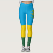 Rwandese vlag (Rwanda) (Afrikaanse staat) Leggings (Voorkant)
