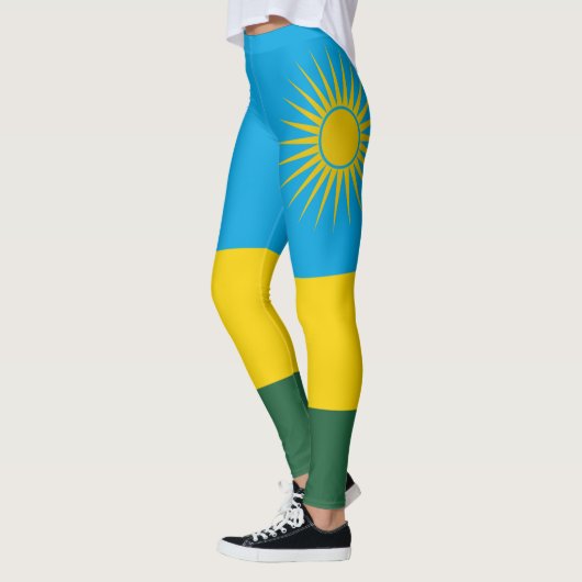 Rwandese vlag (Rwanda) (Afrikaanse staat) Leggings (Links)