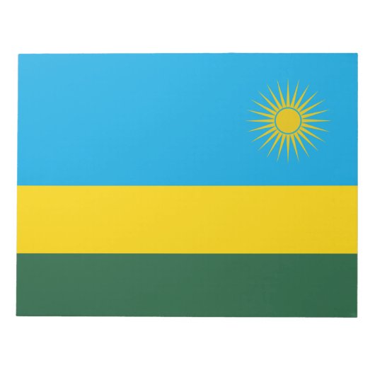 Rwandese vlag (Rwanda) (Afrikaanse staat) Notitieblok (Voorkant)