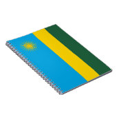Rwandese vlag (Rwanda) (Afrikaanse staat) Notitieboek (Rechterzijde)