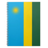 Rwandese vlag (Rwanda) (Afrikaanse staat) Notitieboek (Voorkant)