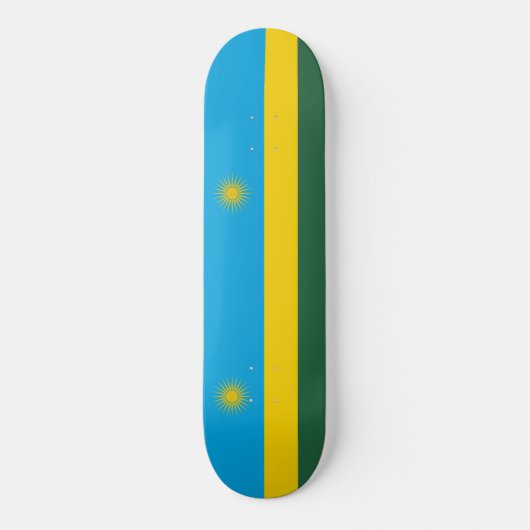 Rwandese vlag (Rwanda) (Afrikaanse staat) Persoonlijk Skateboard (Voorkant)
