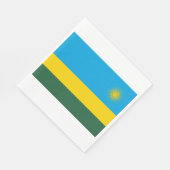 Rwandese vlag (Rwanda) (Afrikaanse staat) Servet (Hoek)