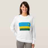 Rwandese vlag (Rwanda) (Afrikaanse staat) T-shirt (Voorkant volledig)
