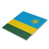 Rwandese vlag (Rwanda) (Afrikaanse staat) Tegeltje (Zijkant)