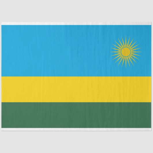 Rwandese vlag (Rwanda) (Afrikaanse staat) Tissuepapier (Voorkant)