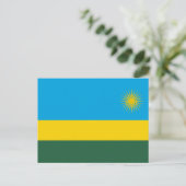 Rwandese vlag, Vlag van Rwanda Briefkaart (Staand voorkant)