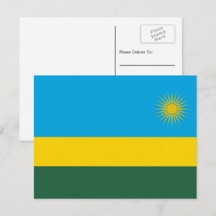 Rwandese vlag, Vlag van Rwanda Briefkaart