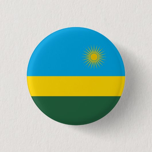 Rwandese vlag, Vlag van Rwanda Ronde Button 3,2 Cm (Voorkant)