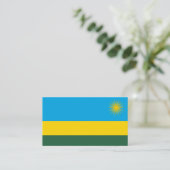 Rwandese vlag, Vlag van Rwanda Visitekaartje (Staand voorkant)
