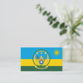 Rwandese vlag & zegel, Vlag van Rwanda Visitekaartje (Staand voorkant)